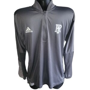 Adidas Gray Quarter-Zip Rhode Island Rams Sideline Aeroready Jacket L